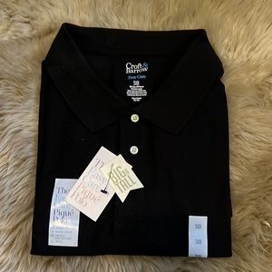 NWT Croft & Barrow 3XB Black Polo